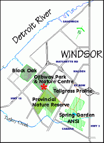 small map of prairie complex